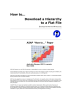 How to… Download a Hierarchy to a Flat File
