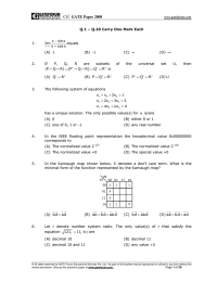 GATE Paper 2008  CS