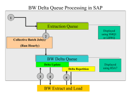 BW Delta Queue Processing in SAP Extraction Queue BW Delta Queue