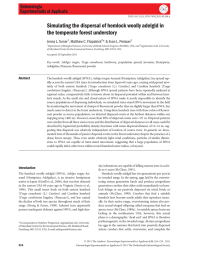 Simulating the dispersal of hemlock woolly adelgid in Jenna L. Turner