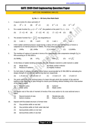 GATE 2009 Civil Engineering Question Paper