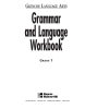 Grammar and Language Workbook G