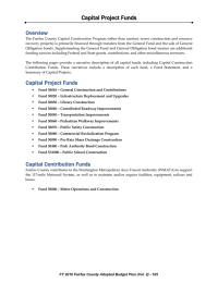 Capital Project Funds Overview  