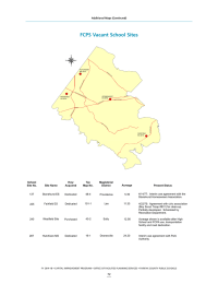 Fairfax County Public Schools Owned and Vacant School Sites