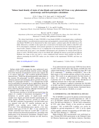 Valence band density of states of zinc-blende and wurtzite InN... spectroscopy and first-principles calculations