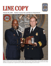 Volume III, 2009     Fairfax County Fire...  Line Copy Volume III, 2009