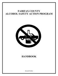 FAIRFAX COUNTY ALCOHOL SAFETY ACTION PROGRAM HANDBOOK
