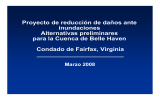 Proyecto de reducción de daños ante inundaciones Alternativas preliminares