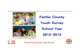 Fairfax County Youth Survey School Year 2012-2013