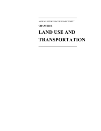 LAND USE AND  TRANSPORTATION CHAPTER II