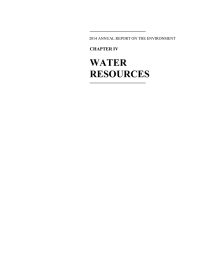 WATER  RESOURCES CHAPTER IV