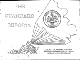 o COUNTY OF IAIIILAX VilRORNKA OFFRCE OF RESEMCH STATilaTilea .