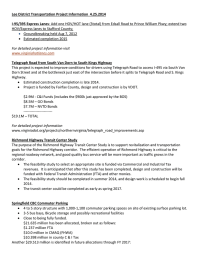 Lee District Transportation Project Information  4.25.2014 I-95/395 Express Lanes