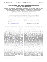 Electric and Magnetic Tuning Between the Trivial and Topological Phases