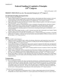 Federal Funding &amp; Legislative Principles 114 Congress Attachment 4