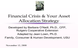 Financial Crisis &amp; Your Asset Allocation Strategy