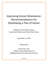 Improving School Attendance: Recommendations for Developing a Plan of Action