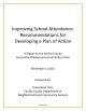 Improving School Attendance: Recommendations for Developing a Plan of Action