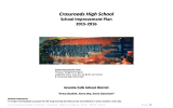 Crossroads High School School Improvement Plan 2015-2016