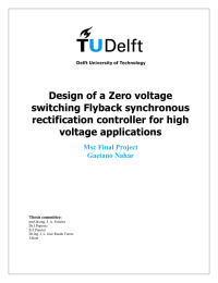 Design of a Zero voltage switching Flyback synchronous rectification controller for high