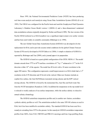 Since 1995, the National Environmental Prediction Center (NCEP) has been... real time ocean analysis and reanalysis using Ocean Data Assimilation...