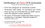 Verification of CFS forecasts Daily