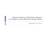 Sexual Violence Task Force Report to Fairfax County Board of Supervisors
