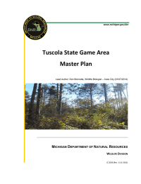 Tuscola State Game Area Master Plan  ____________________________________________