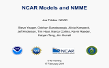 NCAR Models and NMME