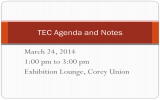 March 24, 2014 1:00 pm to 3:00 pm Exhibition Lounge, Corey Union