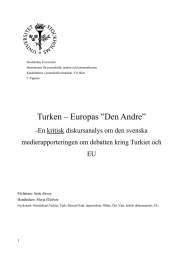 Stockholms Universitet Institutionen för journalistik, medier och kommunikation Kandidatkurs i journalistikvetenskap, V11JKan