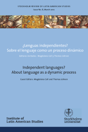 Independent languages? About language as a dynamic process ¿Lenguas independientes?