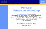 Par Lab: Where we ended up