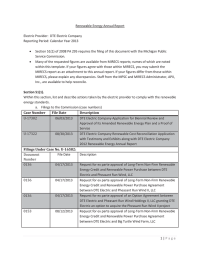 Renewable Energy Annual Report  Electric Provider:  DTE Electric Company