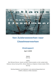 Van Zuiderzeewerken naar IJsselmeerwerken  Eindrapport