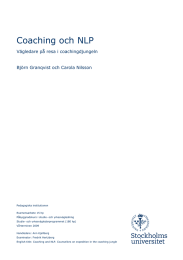 Coaching och NLP Vägledare på resa i coachingdjungeln