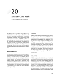 ␥ 20 Mexican Coral Reefs Late 1800s