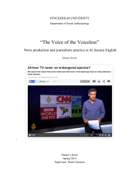 “The Voice of the Voiceless”  STOCKHOLM UNIVERSITY