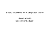 Basic Modules for Computer Vision Jitendra Malik December 9, 2009