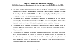 FORWARD MARKETS COMMISSION, MUMBAI