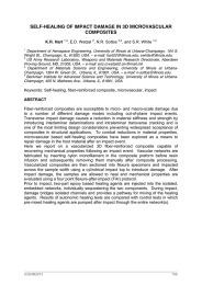 SELF-HEALING OF IMPACT DAMAGE IN 3D MICROVASCULAR COMPOSITES  , E.D. Wetzel