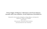 Three Stages of Mexico´s Monetary and Fiscal History:
