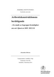 Artbrottskonstruktionens berättigande  - En studie av begreppet brottslighet-