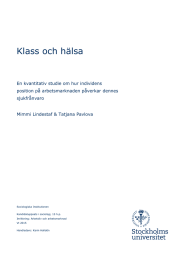 Klass och hälsa