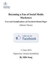 Becoming a Fan of Social Media Marketers By Silbi Song