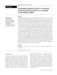 Disentangling biodiversity effects on ecosystem functioning: deriving solutions to a seemingly