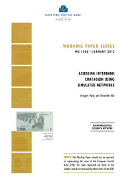 Wor k ing   Pa Pe r  ... aSSeSSing  interbank contagion uSing Simulated netWorkS