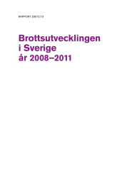 Brottsutvecklingen i Sverige år 2008–2011