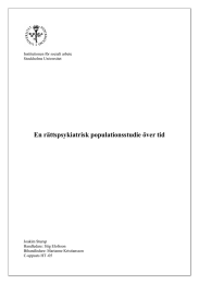 En rättspsykiatrisk populationsstudie över tid