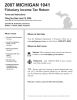 2007 MICHIGAN 1041 Fiduciary Income Tax Return Forms and Instructions